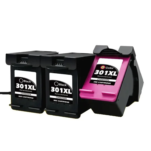 Hp 301xl Ink Cartridge Remanufactured High Yield 3pcs Hp 301xl Ink Cartridge Remanufactured High Yield 3pcs - Image 1