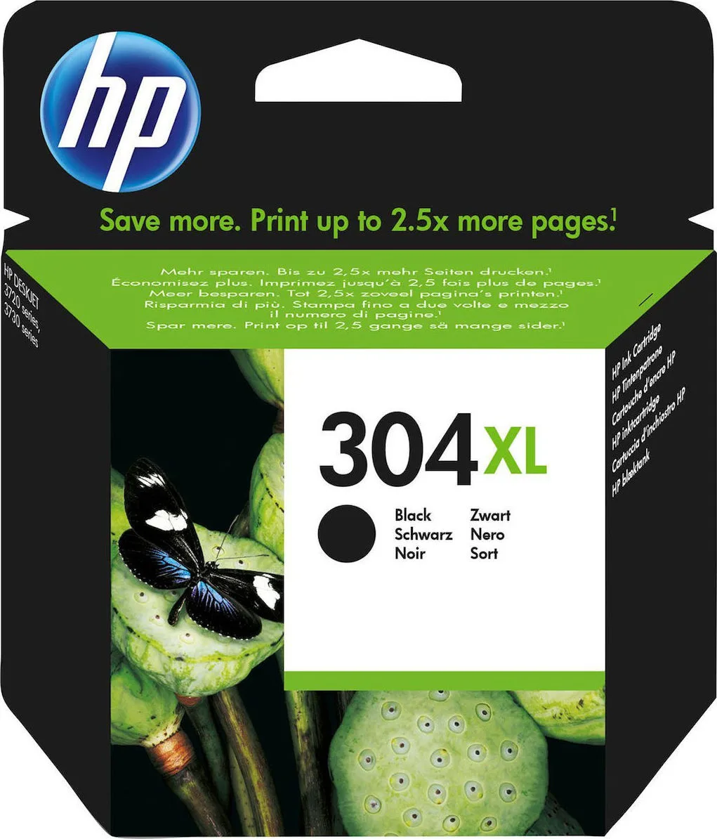 HP 304XL Γνήσιο Μελάνι Εκτυπωτή InkJet Μαύρο (N9K08AE) HP 304XL Γνήσιο Μελάνι Εκτυπωτή InkJet Μαύρο (N9K08AE) - Image 1