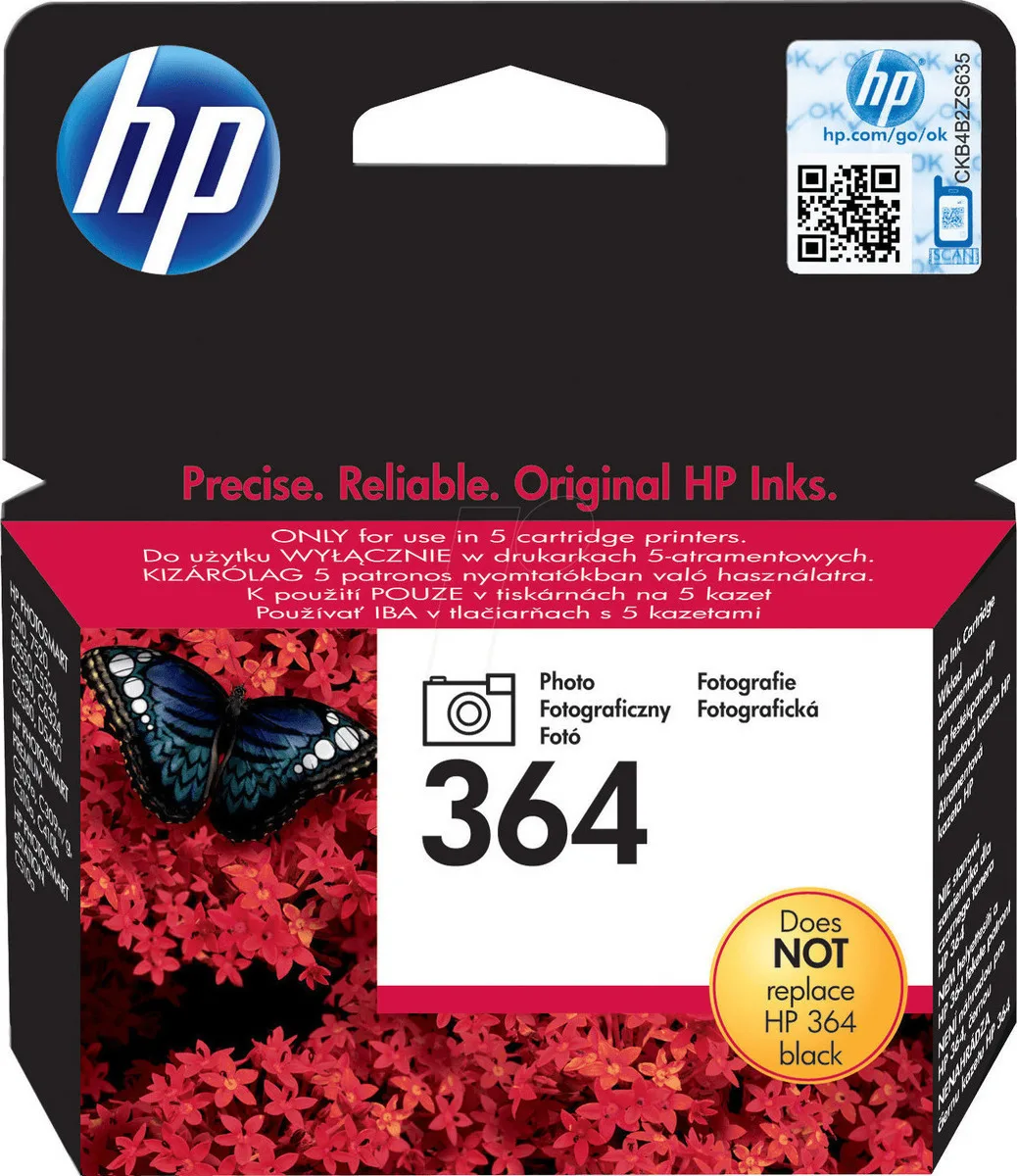 HP 364 Γνήσιο Μελάνι Εκτυπωτή InkJet Photo Μαύρο (CB317EE) HP 364 Γνήσιο Μελάνι Εκτυπωτή InkJet Photo Μαύρο (CB317EE) - Image 1