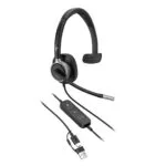 HP Poly Mission 615 On Ear Multimedia Ακουστικά με μικρόφωνο και σύνδεση USB-A / USB-C