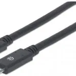IC Intracom USB 2.0 Cable USB-C male - USB-C Μαύρο 2m 354905
