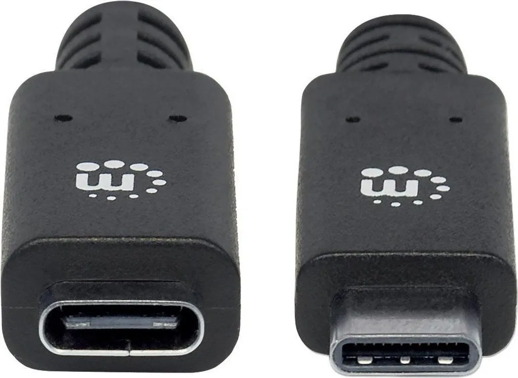 IC Intracom USB 2.0 Cable USB-C male - USB-C female Μαύρο 0.5m 355230 IC Intracom USB 2.0 Cable USB-C male - USB-C female Μαύρο 0.5m 355230 - Image 1