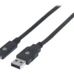 IC Intracom USB 3.1 Cable USB-C male - USB-A Μαύρο 2m 354974