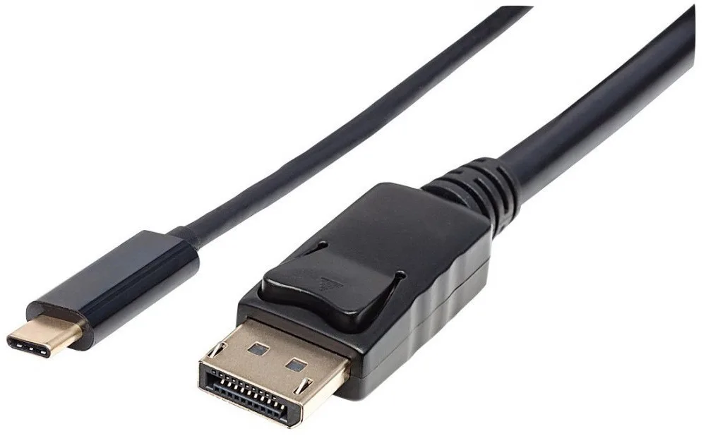 IC Intracom Video Cable USB-C male - DisplayPort Μαύρο 2m 152464 IC Intracom Video Cable USB-C male - DisplayPort Μαύρο 2m 152464 - Image 1