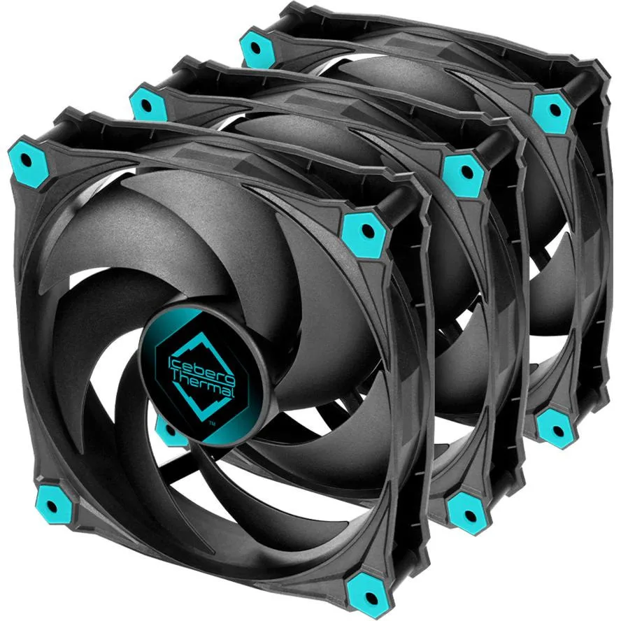 Iceberg Thermal IceGALE Silent Case Fan 120mm (1100rpm / 30cfm) Χωρίς Led Φωτισμό και Σύνδεση 3-Pin 3τμχ Iceberg Thermal IceGALE Silent Case Fan 120mm (1100rpm / 30cfm) Χωρίς Led Φωτισμό και Σύνδεση 3-Pin 3τμχ - Image 1
