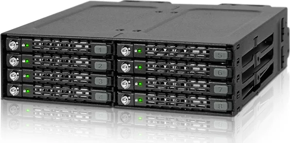 Icy Dock ToughArmor Πλαίσιο Για Σκληρούς Δίσκους Backplane IcyDock 8x6,3cm SATAI-III in 1x5,25" keylocks Μαύρο MB998SK-B Icy Dock ToughArmor Πλαίσιο Για Σκληρούς Δίσκους Backplane IcyDock 8x6,3cm SATAI-III in 1x5,25" keylocks Μαύρο MB998SK-B - Image 1
