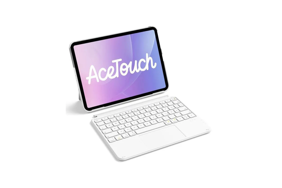 Inateck Ace Touch Πληκτρολόγιο Θήκη Ipad 11"/10 9" Qwertz Rgb Λευκό Inateck Ace Touch Πληκτρολόγιο Θήκη Ipad 11"/10 9" Qwertz Rgb Λευκό - Image 1