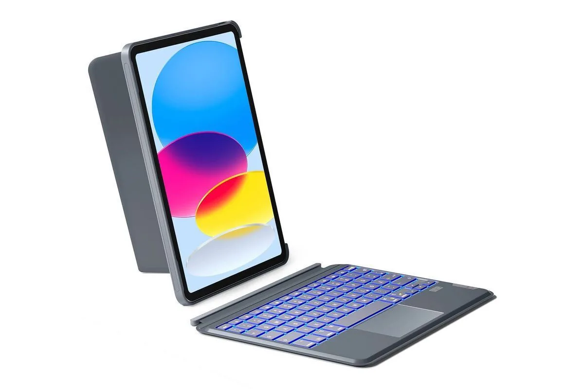 Inateck Acetouch Kb04112 Αφαιρούμενο Πληκτρολόγιο-θήκη Ipad 10ης/11ης Γενιάς Qwertz Γκρι Inateck Acetouch Kb04112 Αφαιρούμενο Πληκτρολόγιο-θήκη Ipad 10ης/11ης Γενιάς Qwertz Γκρι - Image 1