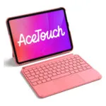 Inateck KB04122 Flip Cover με Πληκτρολόγιο στα Γερμανικά Κόκκινη (iPad Air 11" 2024/2025/2026)