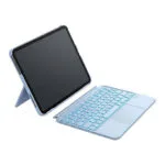 Inateck KB04122-RGB Flip Cover με Πληκτρολόγιο στα Γερμανικά Μπλε (iPad 2025 11" / iPad Pro 2018 11" / iPad Pro 2021 11")