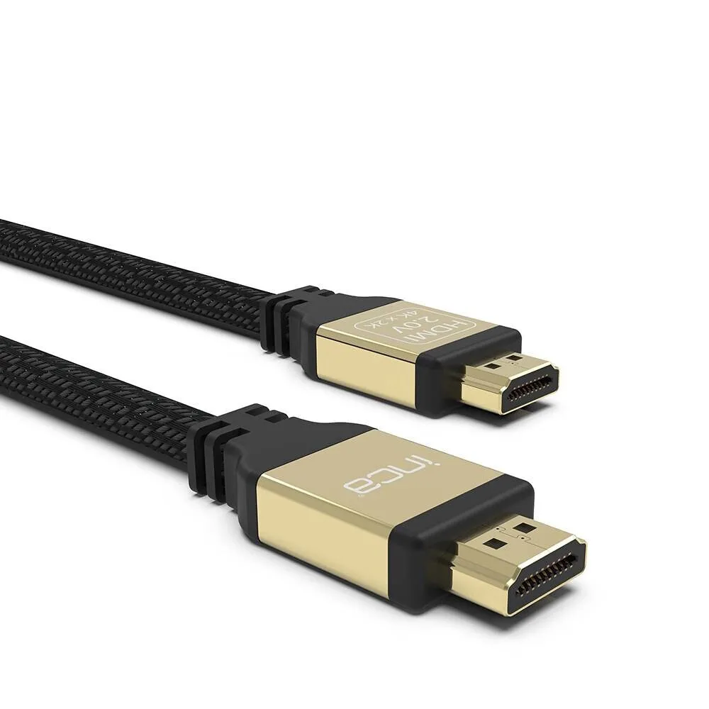 Inca HDMI 2.0 Premium High Speed 4K 60Hz HDR Cable HDMI male - HDMI male 2m Μαύρο IHD-02 Inca HDMI 2.0 Premium High Speed 4K 60Hz HDR Cable HDMI male - HDMI male 2m Μαύρο IHD-02 - Image 1