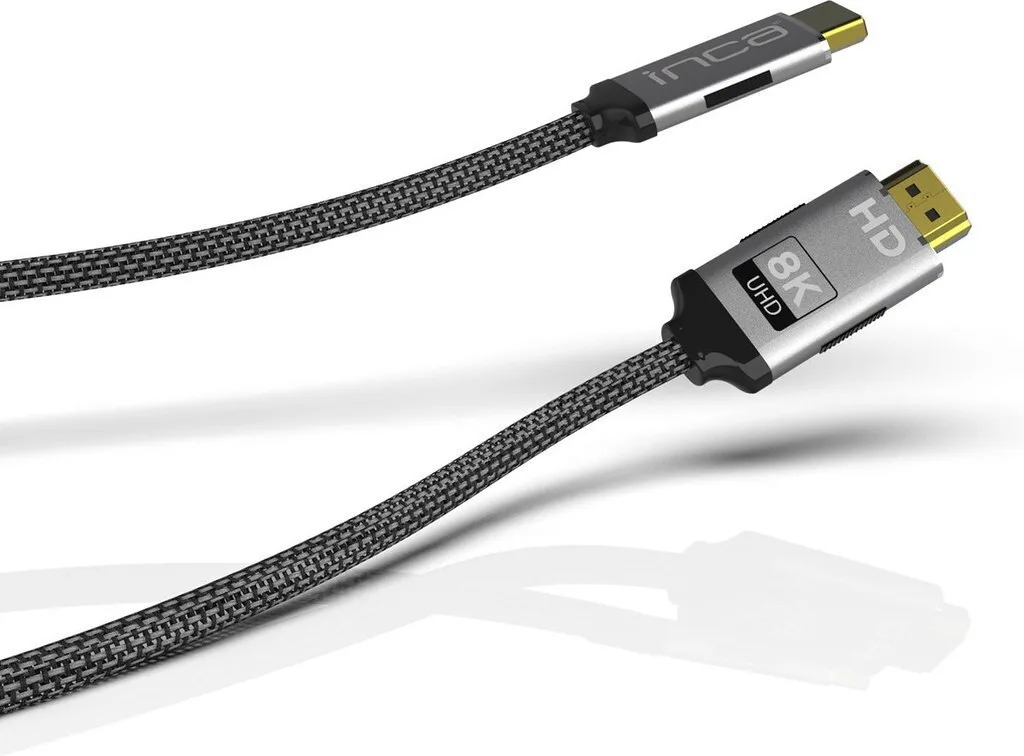 Inca HDMI 2.1 Ultra High Speed 48Gbps 4K 120Hz HDR VRR Cable HDMI male - HDMI male 1.5m Μαύρο IHM-15T Inca HDMI 2.1 Ultra High Speed 48Gbps 4K 120Hz HDR VRR Cable HDMI male - HDMI male 1.5m Μαύρο IHM-15T - Image 1
