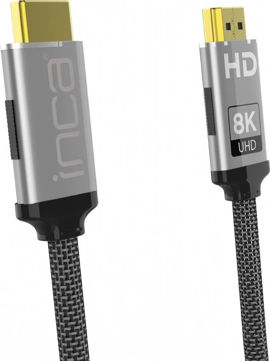 Inca HDMI 2.1 Ultra High Speed 48Gbps 4K 120Hz HDR VRR Cable HDMI male - HDMI male 3m Μαύρο IHM-03T Inca HDMI 2.1 Ultra High Speed 48Gbps 4K 120Hz HDR VRR Cable HDMI male - HDMI male 3m Μαύρο IHM-03T - Image 1