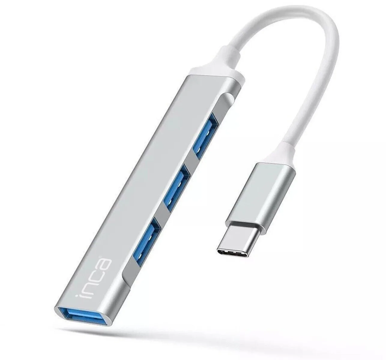 Inca Hub 4 Θυρών USB 2.0 με σύνδεση USB-A Ασημί IUSB-04TX Inca Hub 4 Θυρών USB 2.0 με σύνδεση USB-A Ασημί IUSB-04TX - Image 1