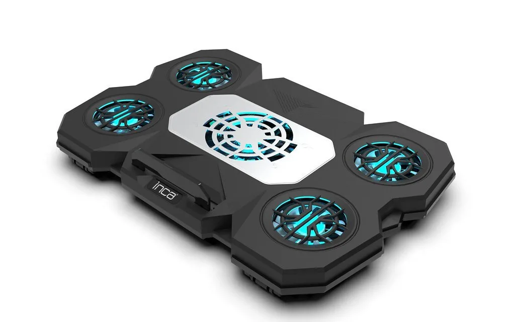 Inca INC-614GMS Cooling Pad για Laptop έως 17" με 4 Ανεμιστήρες και Φωτισμό Inca INC-614GMS Cooling Pad για Laptop έως 17" με 4 Ανεμιστήρες και Φωτισμό - Image 1
