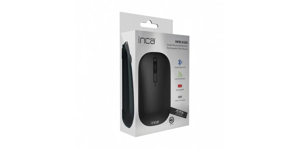 Inca IWM-242S Ασύρματο Bluetooth Ποντίκι Μαύρο Inca IWM-242S Ασύρματο Bluetooth Ποντίκι Μαύρο - Image 1