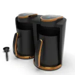 Inca Turbo Wonder Serie Touch-Control Duo IKM-012 Ηλεκτρικό Μπρίκι 400W με Χωρητικότητα 2lt Μαύρο