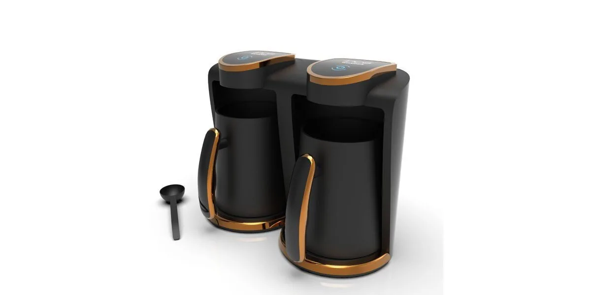 Inca Turbo Wonder Serie Touch-Control Duo IKM-012 Ηλεκτρικό Μπρίκι 400W με Χωρητικότητα 2lt Μαύρο Inca Turbo Wonder Serie Touch-Control Duo IKM-012 Ηλεκτρικό Μπρίκι 400W με Χωρητικότητα 2lt Μαύρο - Image 1