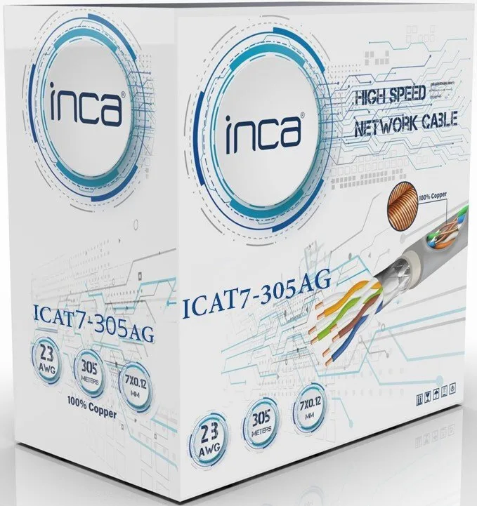 Inca U/UTP Cat.7 (10Gbps) Καλώδιο Δικτύου Ethernet 305m Inca U/UTP Cat.7 (10Gbps) Καλώδιο Δικτύου Ethernet 305m - Image 1