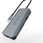 Inca USB-C Docking Station με DisplayPort 4K PD Ethernet και σύνδεση 2 Οθονών Γκρι (ITPC-10TX)