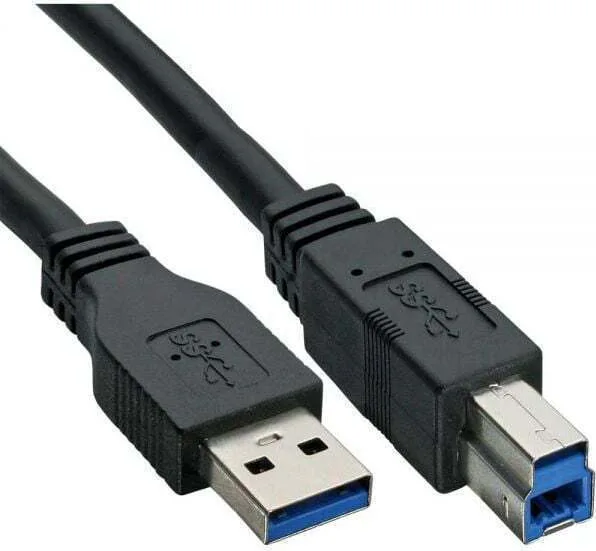 InLine USB 3.0 Cable USB-A male - USB-B male Μαύρο 2m 35320 InLine USB 3.0 Cable USB-A male - USB-B male Μαύρο 2m 35320 - Image 1
