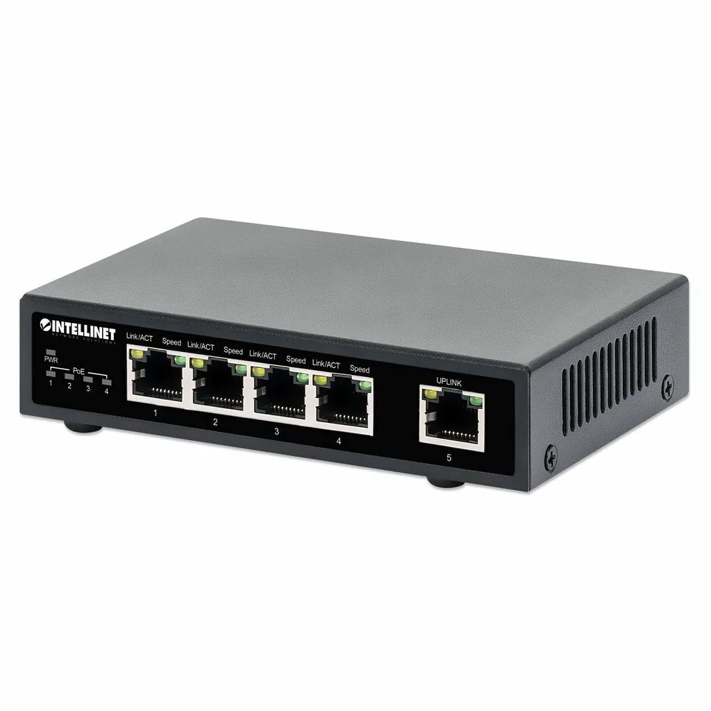 Intellinet 561792 Unmanaged L2 PoE+ Switch με 5 Θύρες Gigabit (1Gbps) Ethernet Intellinet 561792 Unmanaged L2 PoE+ Switch με 5 Θύρες Gigabit (1Gbps) Ethernet - Image 1