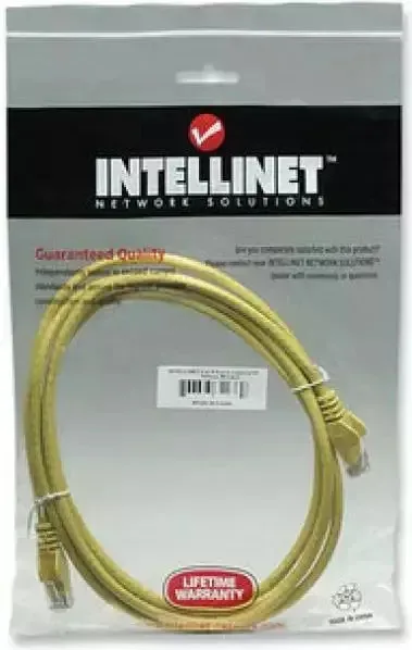 Intellinet Cat.6 (Gigabit) Καλώδιο Δικτύου Ethernet 1m Κίτρινο 342346 Intellinet Cat.6 (Gigabit) Καλώδιο Δικτύου Ethernet 1m Κίτρινο 342346 - Image 1