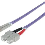 Intellinet Καλώδιο Οπτικής Ίνας LC-SC 1m Μωβ 751049