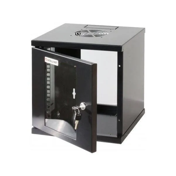 Intellinet Metal Cabinet Manhattan Wall Cabinet 6u 10" 300x300mm Black 711692 711692 Intellinet Metal Cabinet Manhattan Wall Cabinet 6u 10" 300x300mm Black 711692 711692 - Image 1