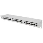 Intellinet Patch Panel Shielded για Rack 1U 24 Θυρών cat6a Γκρι 720854