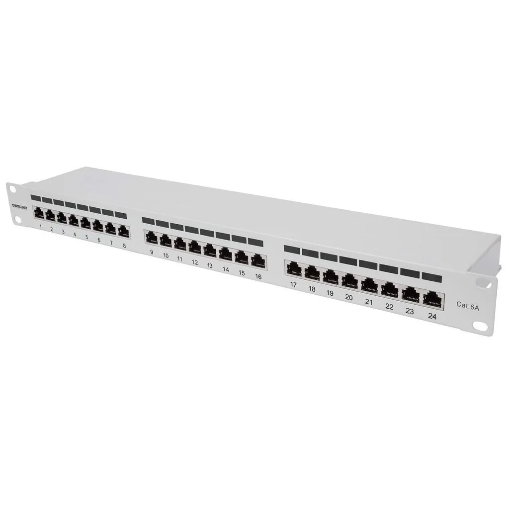 Intellinet Patch Panel Shielded για Rack 1U 24 Θυρών cat6a Γκρι 720854 Intellinet Patch Panel Shielded για Rack 1U 24 Θυρών cat6a Γκρι 720854 - Image 1