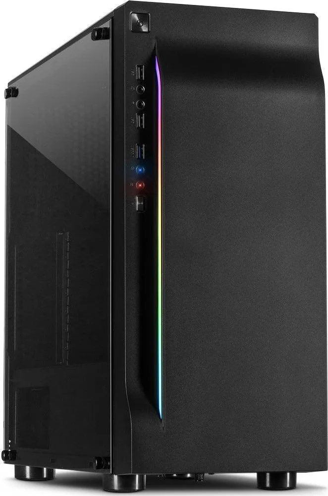 Inter-Tech A-3411 Creek Gaming Midi Tower Κουτί Υπολογιστή με RGB Φωτισμό Μαύρο Inter-Tech A-3411 Creek Gaming Midi Tower Κουτί Υπολογιστή με RGB Φωτισμό Μαύρο - Image 1