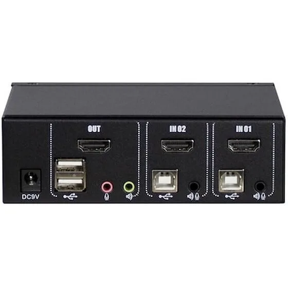 Inter-Tech AC-21HUS KVM & Data Switch με HDMI Inter-Tech AC-21HUS KVM & Data Switch με HDMI - Image 1