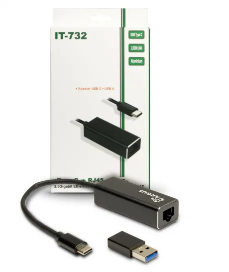 Inter-Tech Argus IT-732 Αντάπτορας Δικτύου USB-C με Ενσύρματη Σύνδεση Ethernet Inter-Tech Argus IT-732 Αντάπτορας Δικτύου USB-C με Ενσύρματη Σύνδεση Ethernet - Image 1