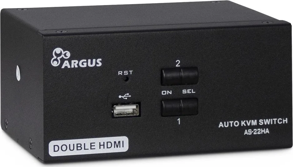 Inter-Tech AS-22HA KVM & Data Switch με Audio / HDMI / USB 2.0 / USB-B Inter-Tech AS-22HA KVM & Data Switch με Audio / HDMI / USB 2.0 / USB-B - Image 1