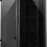 Inter-Tech C-303 Mirror Gaming Midi Tower Κουτί Υπολογιστή με Πλαϊνό Παράθυρο Μαύρο