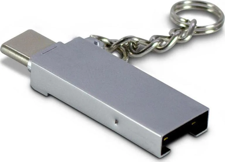 Inter-Tech Card Reader Type-C για microSD Γκρι (88885469) Inter-Tech Card Reader Type-C για microSD Γκρι (88885469) - Image 1