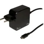 Inter-Tech Φορτιστής με Ενσωματωμένο Καλώδιο USB-C 45W Power Delivery Μαύρος (PD-2045)