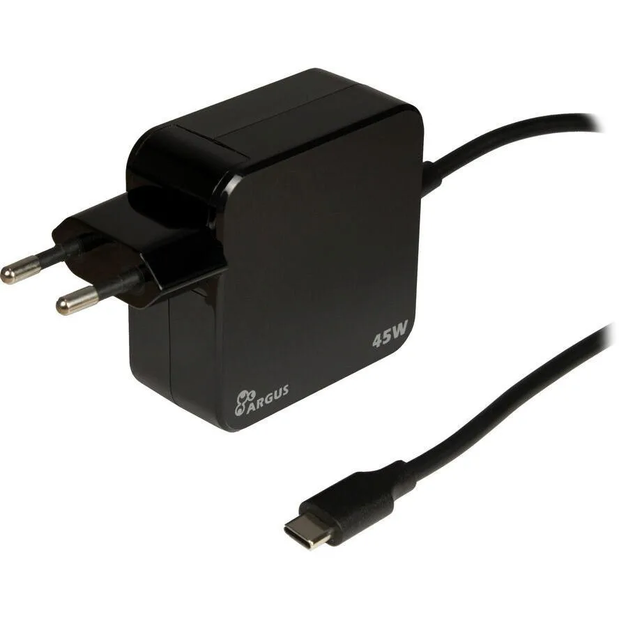 Inter-Tech Φορτιστής με Ενσωματωμένο Καλώδιο USB-C 45W Power Delivery Μαύρος (PD-2045) Inter-Tech Φορτιστής με Ενσωματωμένο Καλώδιο USB-C 45W Power Delivery Μαύρος (PD-2045) - Image 1
