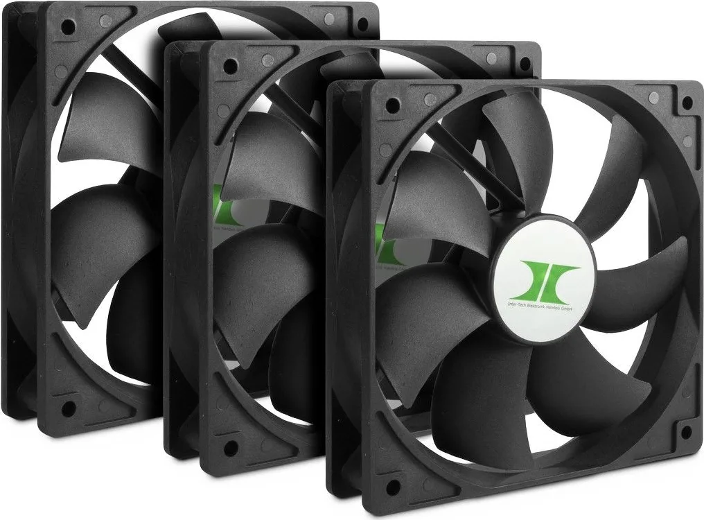 Inter-Tech Fan Set Case Fan 120mm (1500rpm / 60cfm) Χωρίς Led Φωτισμό και Σύνδεση 4-Pin PWM 3τμχ Inter-Tech Fan Set Case Fan 120mm (1500rpm / 60cfm) Χωρίς Led Φωτισμό και Σύνδεση 4-Pin PWM 3τμχ - Image 1