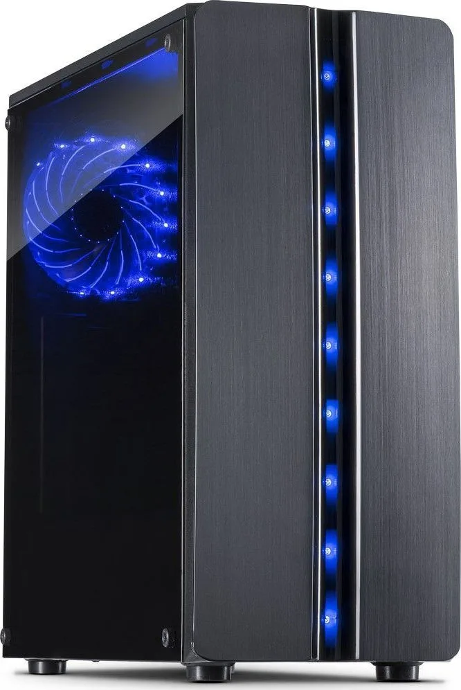 Inter-Tech Thunder Gaming Midi Tower Κουτί Υπολογιστή με Πλαϊνό Παράθυρο Μαύρο Inter-Tech Thunder Gaming Midi Tower Κουτί Υπολογιστή με Πλαϊνό Παράθυρο Μαύρο - Image 1