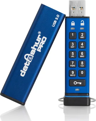 iStorage Datashur Pro 16GB USB 3.0 Stick Μπλε iStorage Datashur Pro 16GB USB 3.0 Stick Μπλε - Image 1