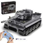 Jamara 402894 Cada Panzer Tiger 1:35 Σετ Δομικών Τετραγώνων 925 Κομμάτια Γκρι Τηλεχειριστό Δεξαμενή