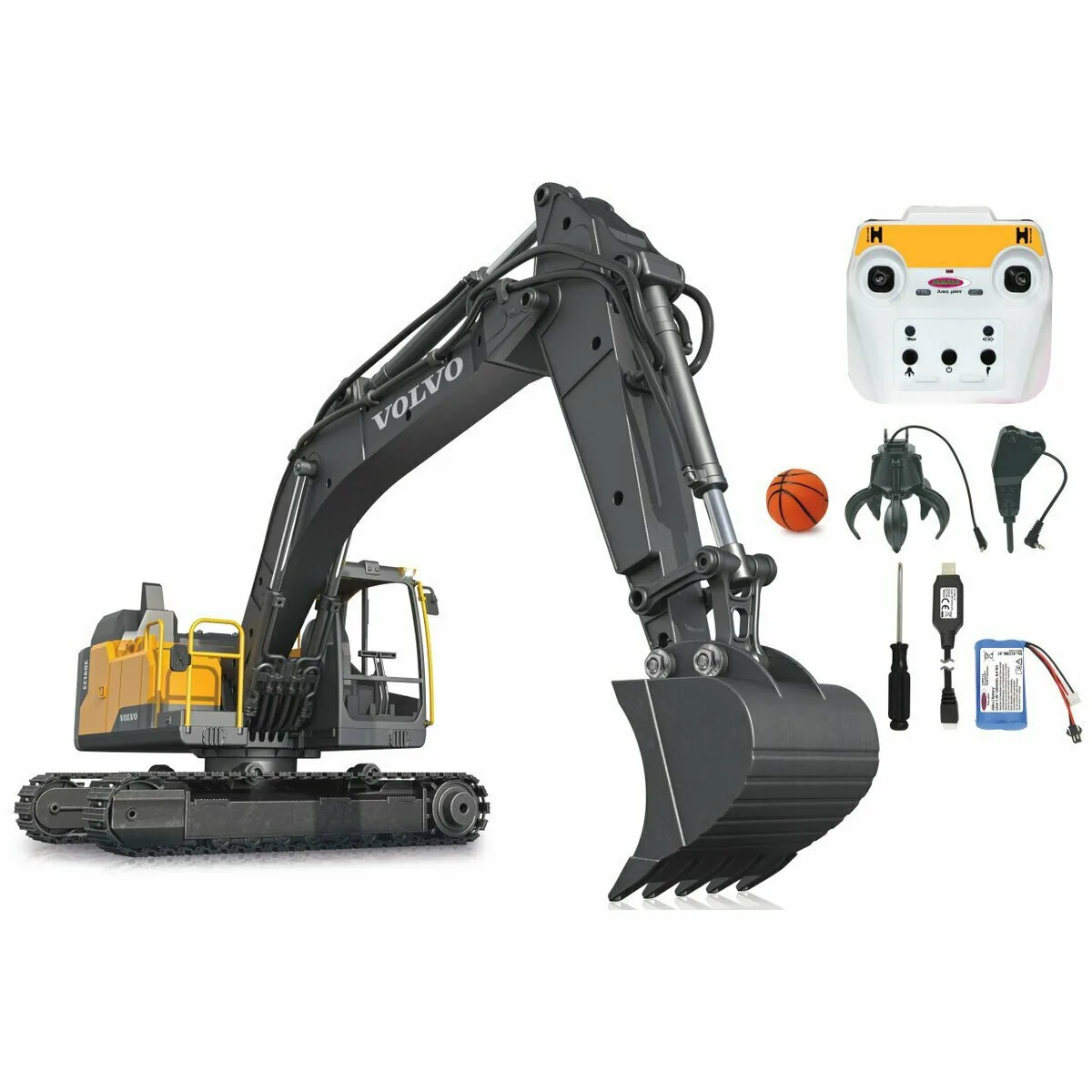 Jamara DiggerVolvo EC160E Metal Τηλεκατευθυνόμενος Εκσκαφέας Κίτρινο 406300 Jamara DiggerVolvo EC160E Metal Τηλεκατευθυνόμενος Εκσκαφέας Κίτρινο 406300 - Image 1