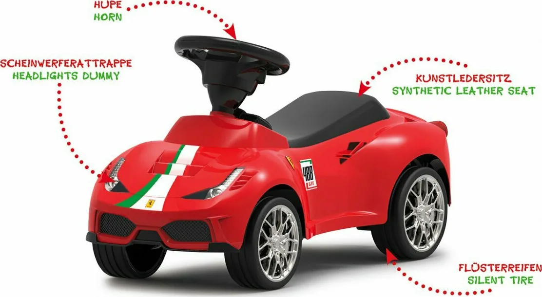 Jamara Push-Car Ferrari 488 Αυτοκινητάκι Ride On για 12+ μηνών Κόκκινο Jamara Push-Car Ferrari 488 Αυτοκινητάκι Ride On για 12+ μηνών Κόκκινο - Image 1