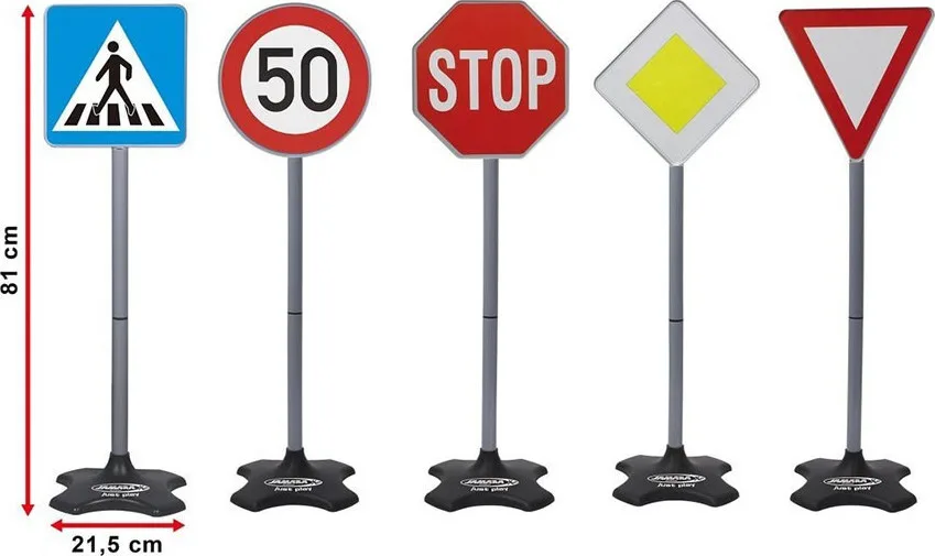 Jamara Traffic Set Grand With 5 Different Road Signs Εκπαιδευτικό Παιχνίδι Γνώσεων για 3+ Ετών 460257 Jamara Traffic Set Grand With 5 Different Road Signs Εκπαιδευτικό Παιχνίδι Γνώσεων για 3+ Ετών 460257 - Image 1