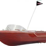 Jamara Venezia Boat Wooden Look 40Mhz Τηλεκατευθυνόμενο Σκάφος Κόκκινο 040390
