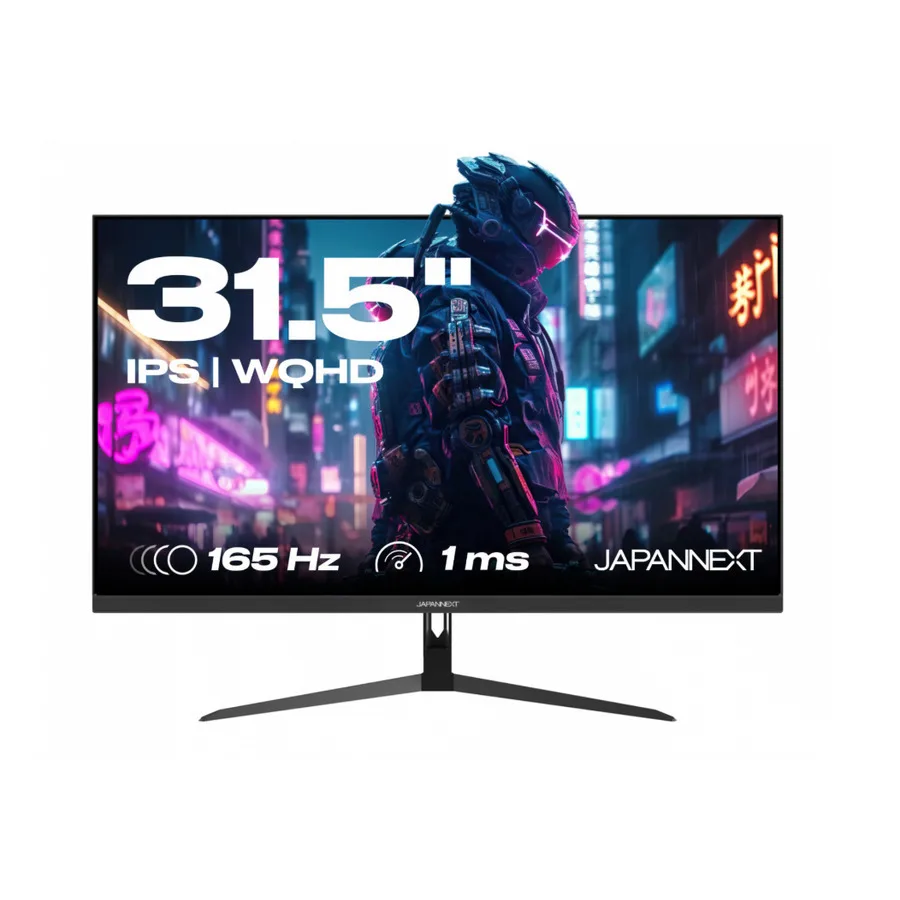 Japannext IPS315WQHD165F Ultrawide IPS Gaming Monitor 31.5" QHD 2560x1440 165Hz Japannext IPS315WQHD165F Ultrawide IPS Gaming Monitor 31.5" QHD 2560x1440 165Hz - Image 1