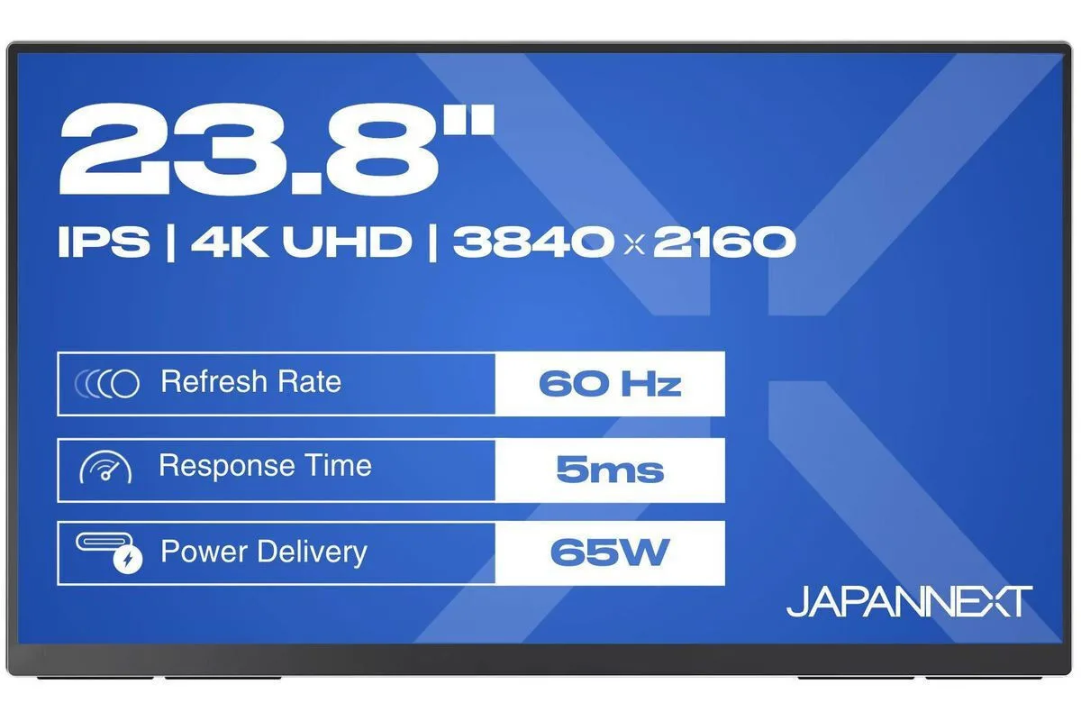 Japannext JN-MD-IPS238U-C6 IPS HDR Φορητό Monitor 8" 4K 3840x2160 με Χρόνο Απόκρισης 5ms GTG Japannext JN-MD-IPS238U-C6 IPS HDR Φορητό Monitor 8" 4K 3840x2160 με Χρόνο Απόκρισης 5ms GTG - Image 1