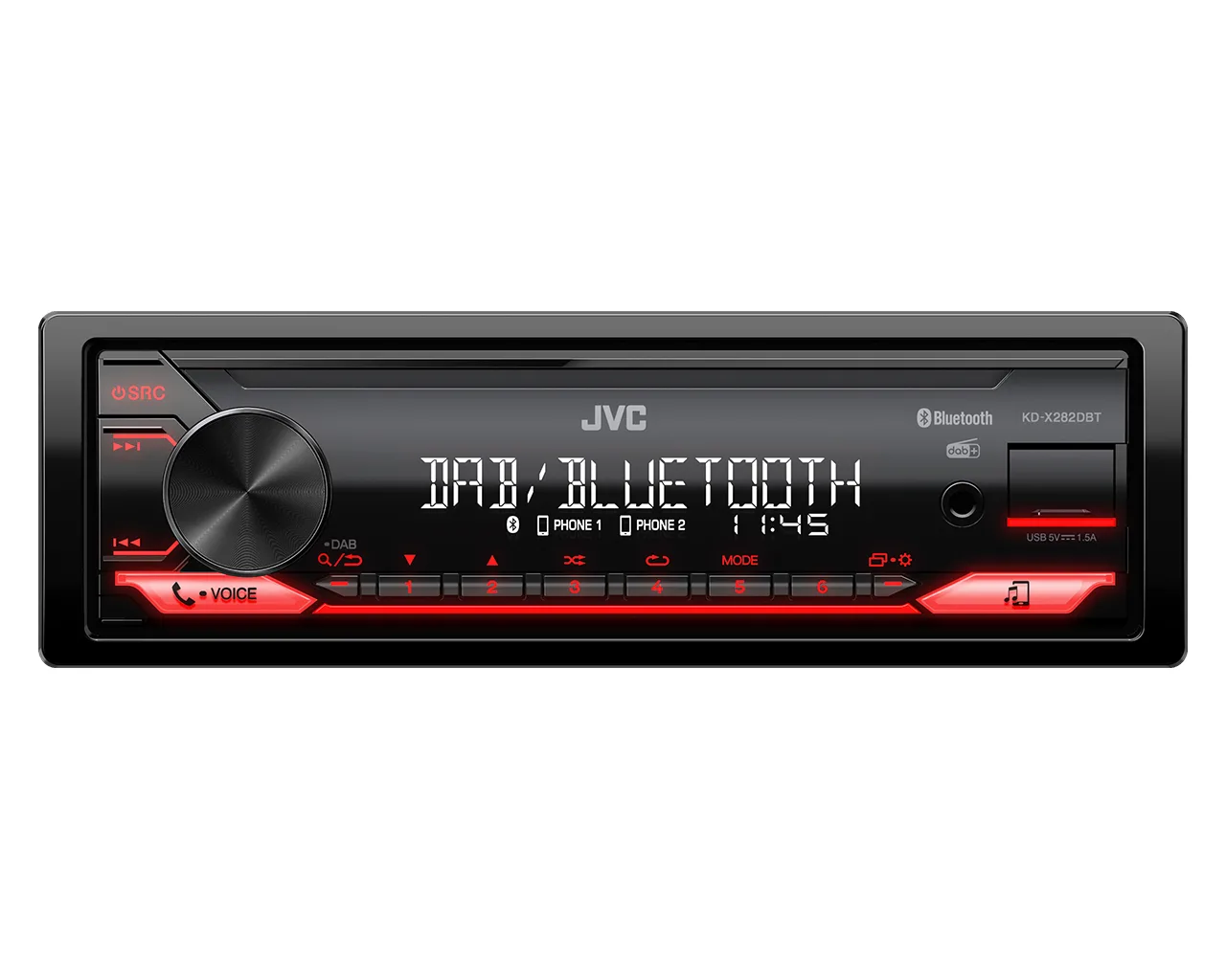 JVC Ηχοσύστημα Αυτοκινήτου 1DIN (Bluetooth/USB) KDX282DBT JVC Ηχοσύστημα Αυτοκινήτου 1DIN (Bluetooth/USB) KDX282DBT - Image 1
